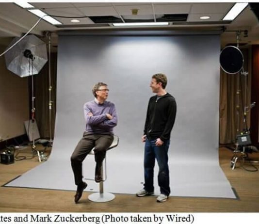 Mark Zuckerberg with Bill Gates