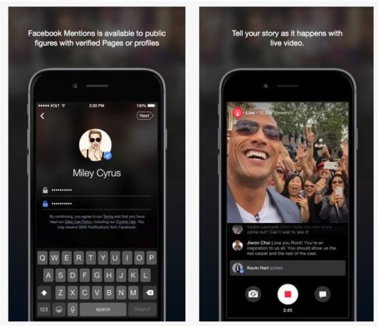 Facebook Mentions App