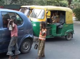 Children begging in India