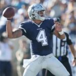 Dak Prescott getting close to a record for passes without interception