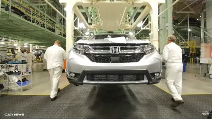 2017 Honda CR-V entering production
