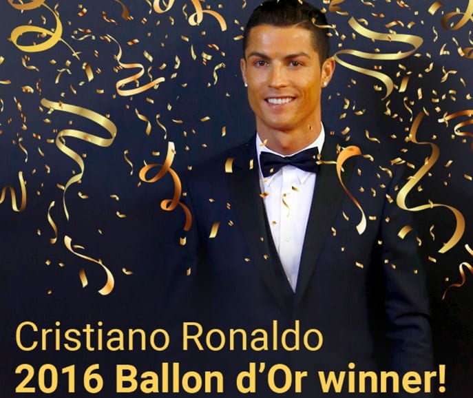 Cristiano Ronaldo won Ballon d’Or for the fourth time