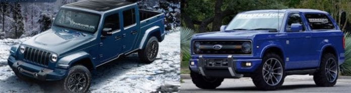 2020 Ford Bronco vs. 2018 Jeep Wrangler