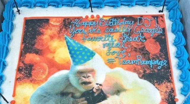 dwayne johnson rampage cake