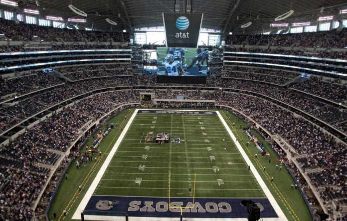 Relocation of the Cowboys-Texans game - new venue the AT&T Stadium