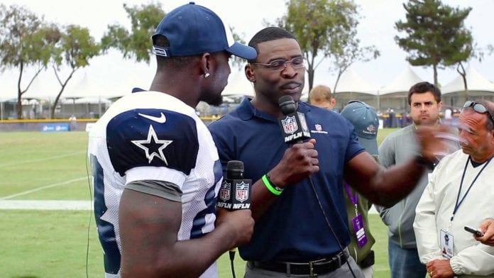 Dez Bryant and Michael Irvin