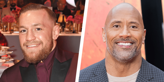 Dwayne Johnson and Conor McGregor