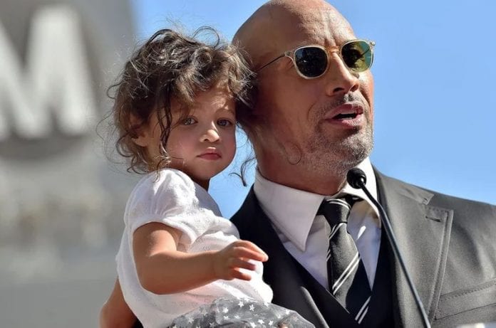 Dwayne Johnson and daughter