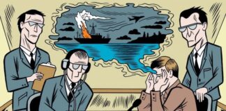 CIA men studying a psychic