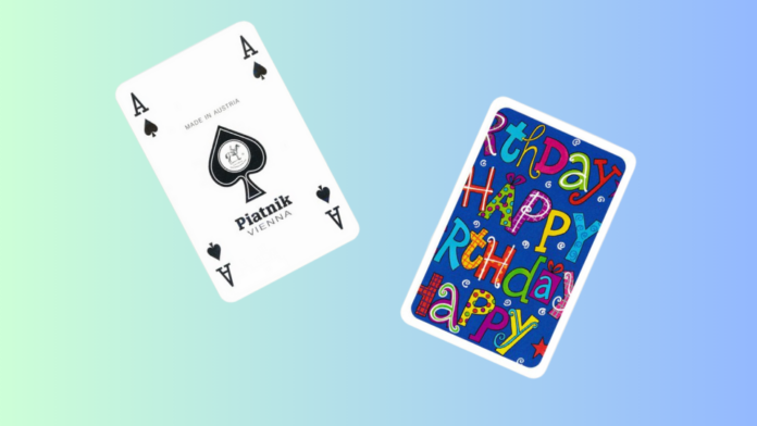 birthday playing card