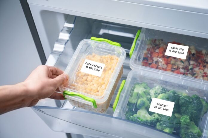 Label Everything in freezer
